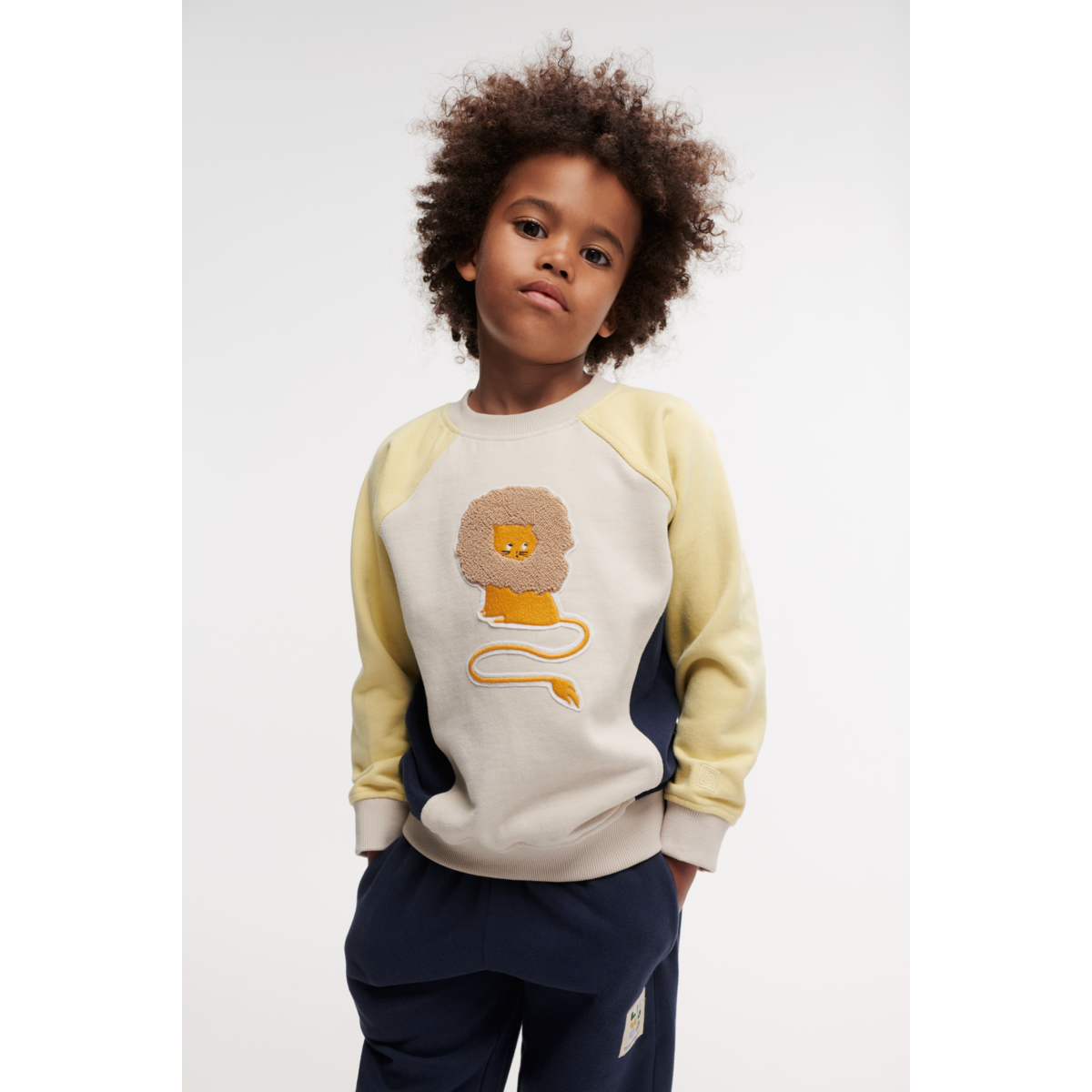 Liewood AUDE Placement Sweatshirt - Circus lion / Sandy - Sweatshirts