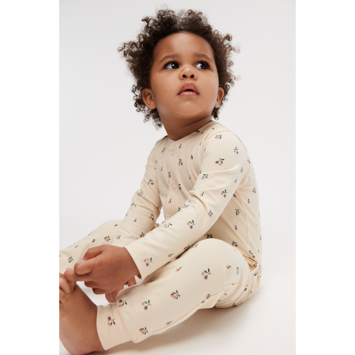 Liewood BIRK Bedruckter Pyjama Einteiler - Peach mini / Sea shell - Pyjama-Jumpsuit