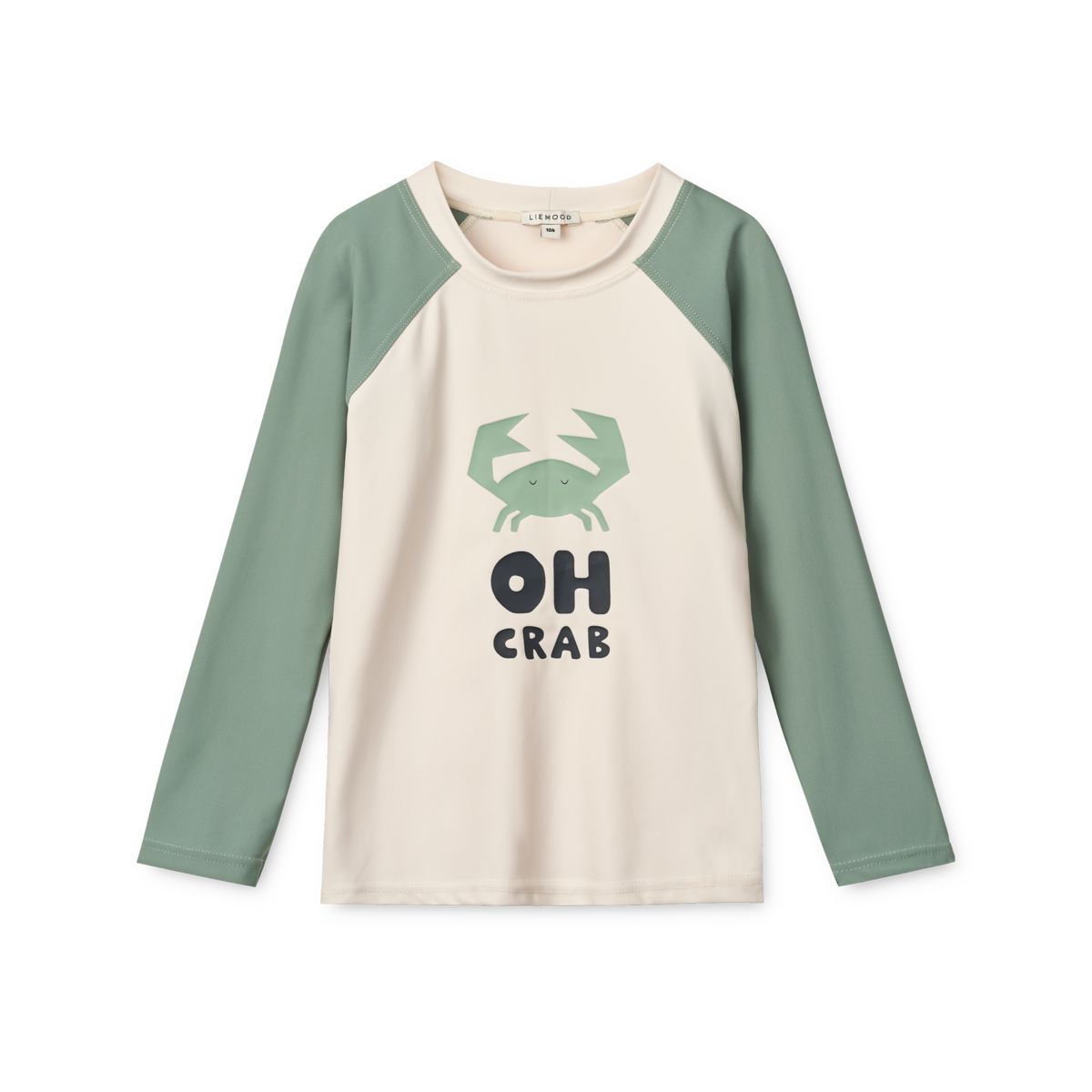 Liewood Noah Langarm-Badeshirt - Sandy / Peppermint - Schwimm-T-Shirt