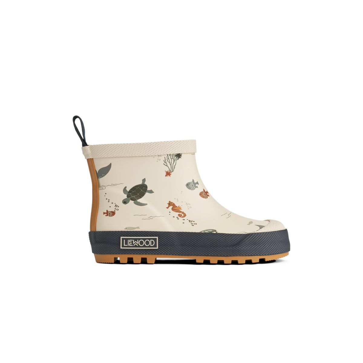 Liewood Tekla Kurzer Regenstiefel mit Print - Sea creature / Sandy - Regenstiefel