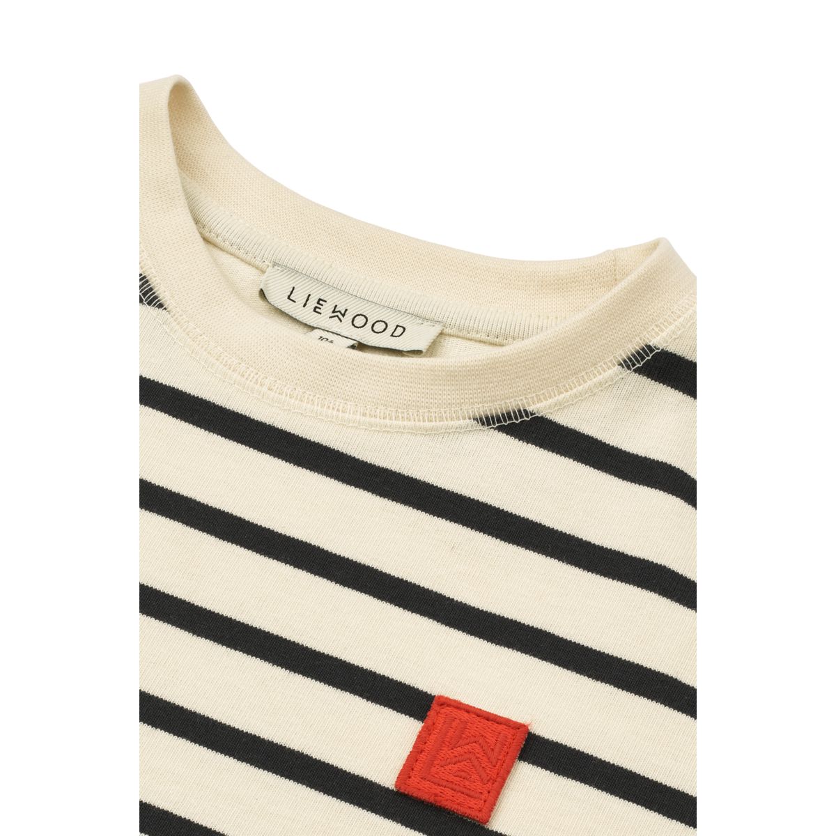 Liewood Sixten Gestreiftes T-Shirt aus Baumwolle - Y/D stipes Classic navy / Creme de la creme - T-shirt