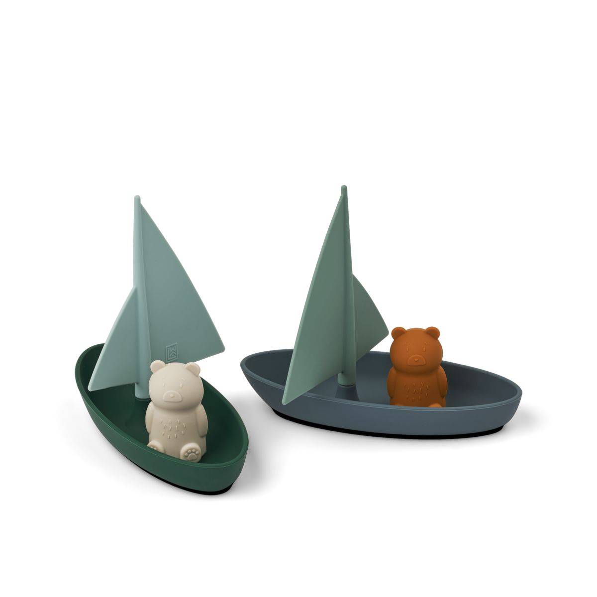 Liewood Ensley Spielzeugboote – 2er-Pack - Whale blue multi mix - Badespielzeug