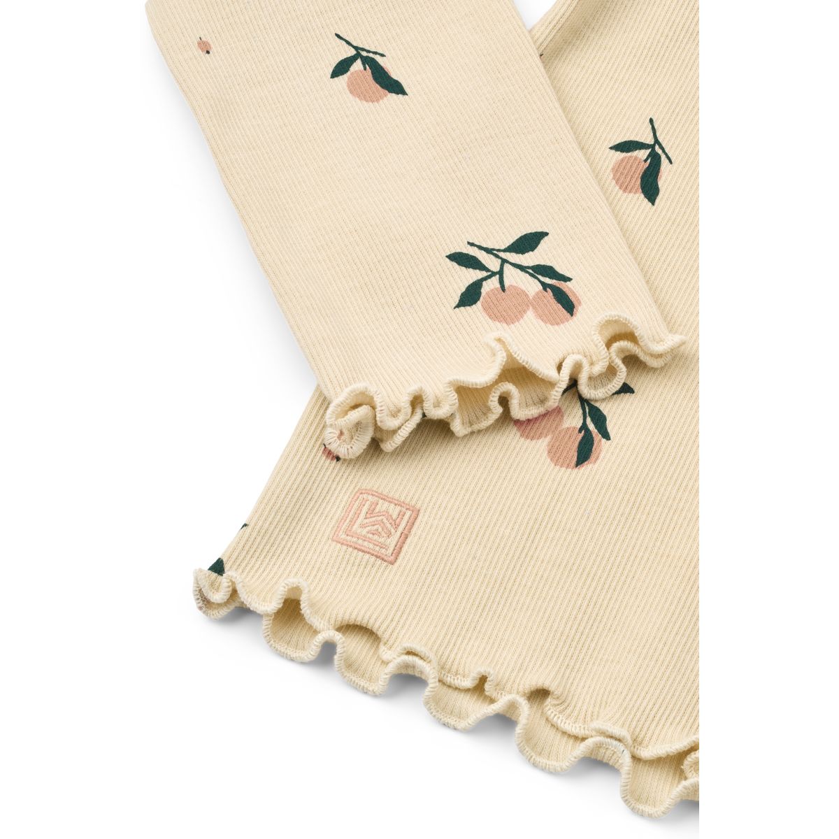 Liewood NIEVE bedrucktes Langarm-Ripp-T-Shirt - Peach / Sea shell - T-shirt