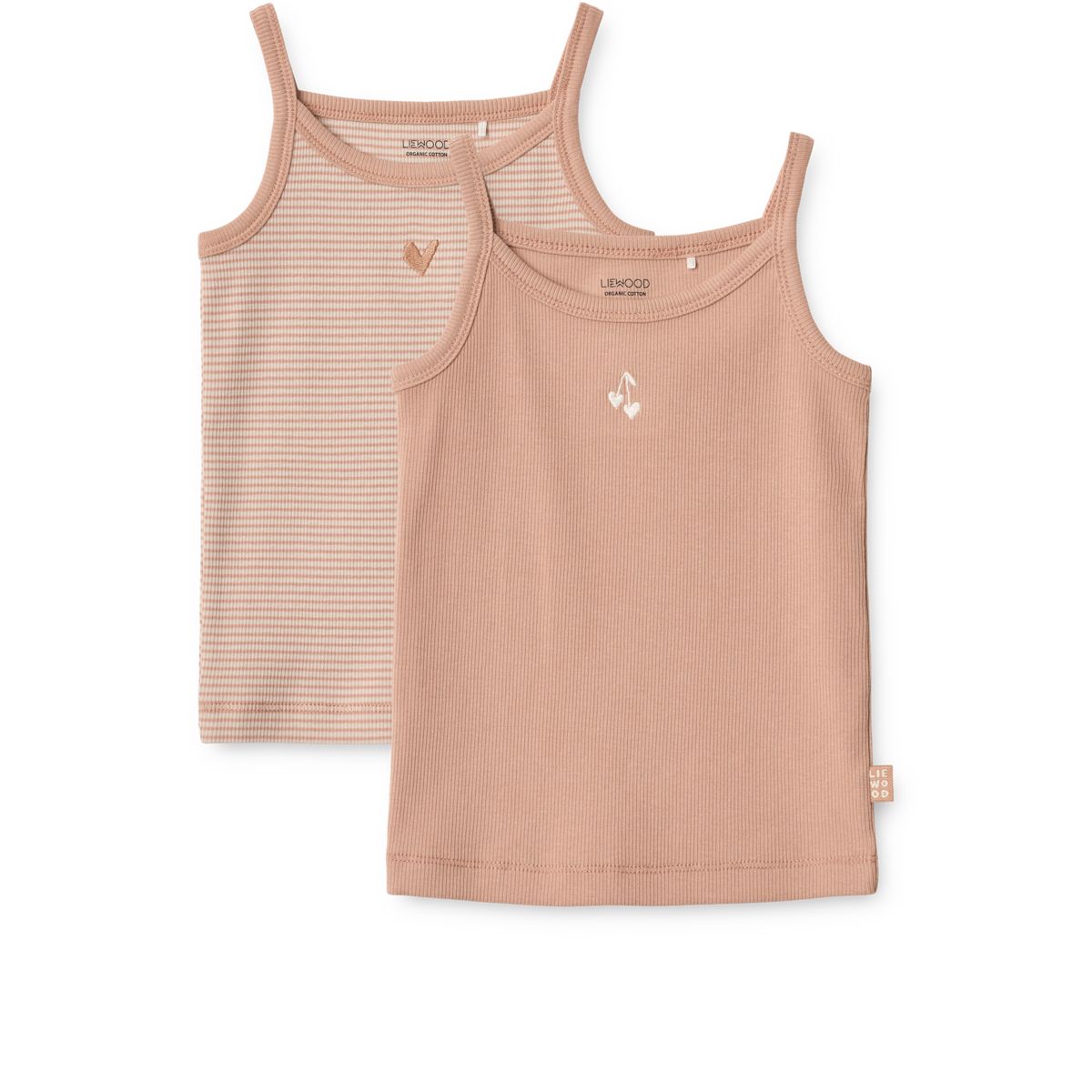 Liewood NAOMI Singlet 2er-Pack - Stripe /Pale tuscany mix - Unterhemd