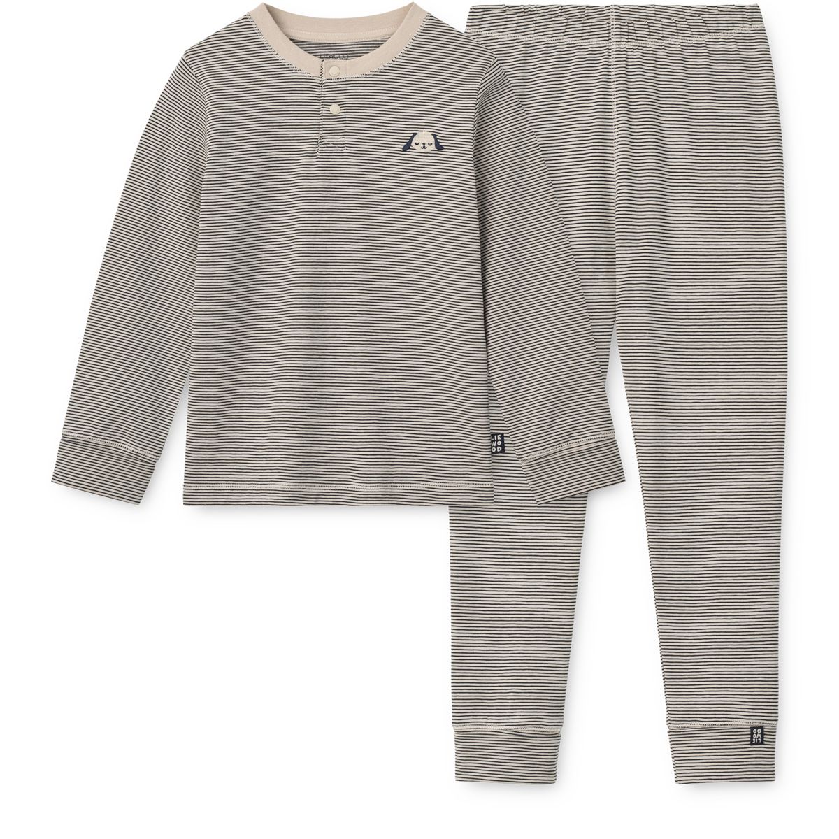 Liewood WILHELM Grow Gestreiftes Pyjama-Set - Y/D Sandy / Classic navy stripe - Pyjama-Set