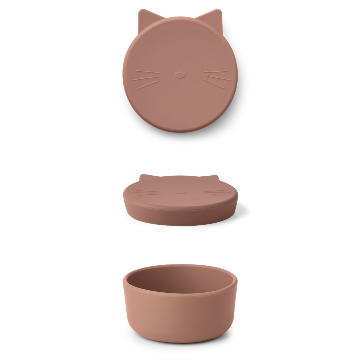 Liewood Cornelius Snackbox Medium - Cat dark rose - Snackbox