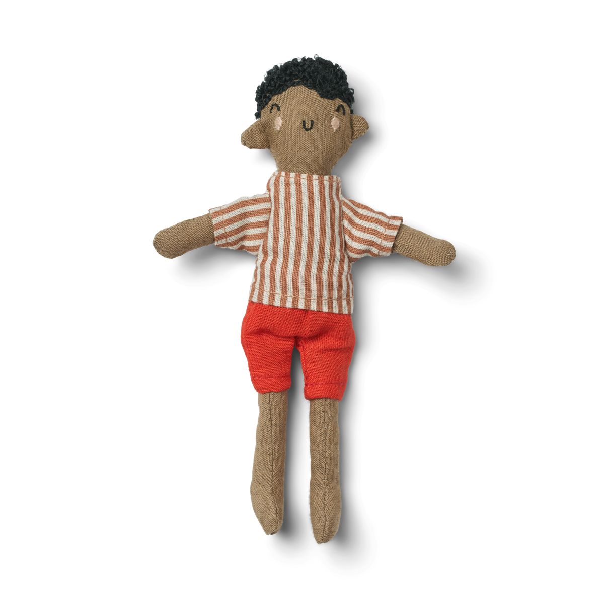 Jaffer Strick-Minipuppe - Apple red / tuscany rose multi mix