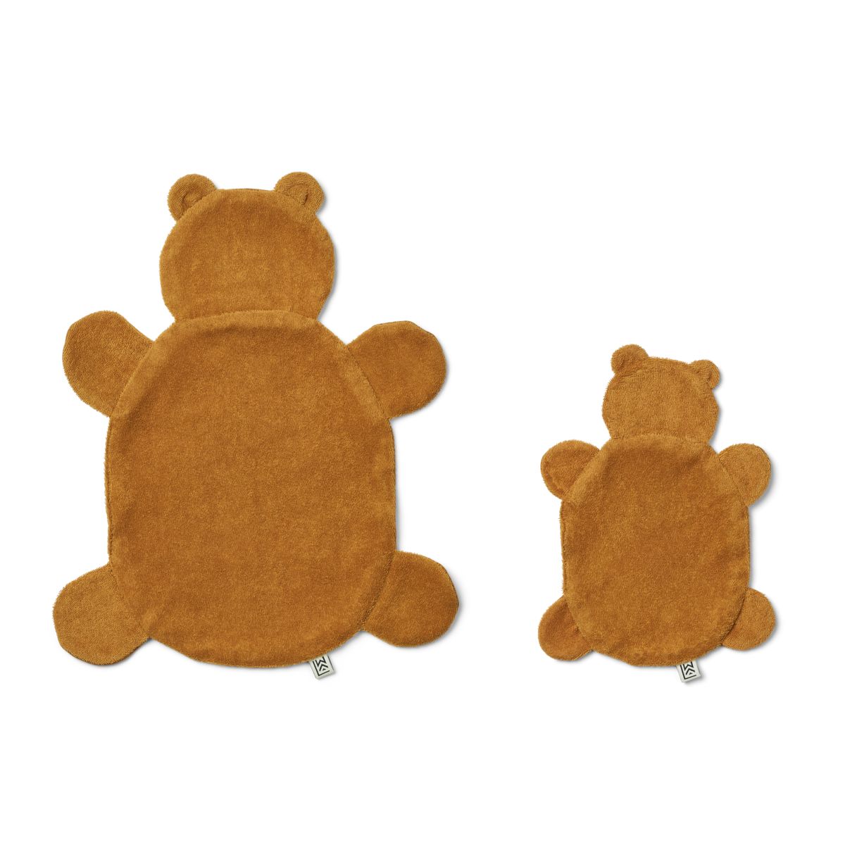 Liewood Janai Schmusetuch 2er-Pack - Mr bear / Golden caramel - Kuscheltuch