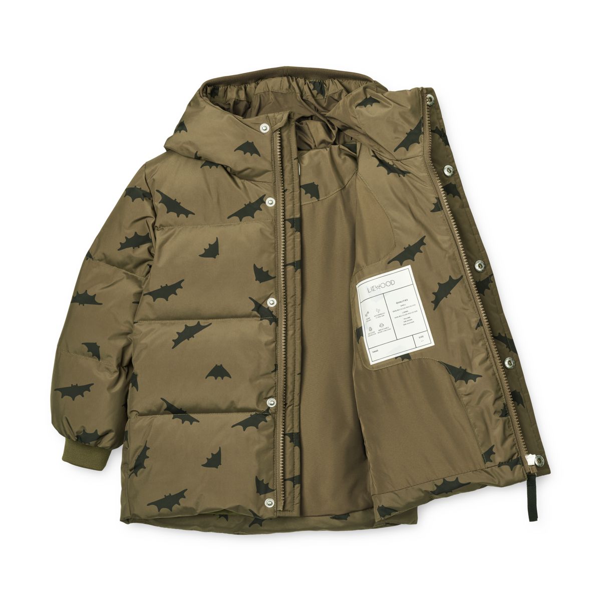Liewood Palle Puffer-Jacke - Bats / Khaki - Jacke