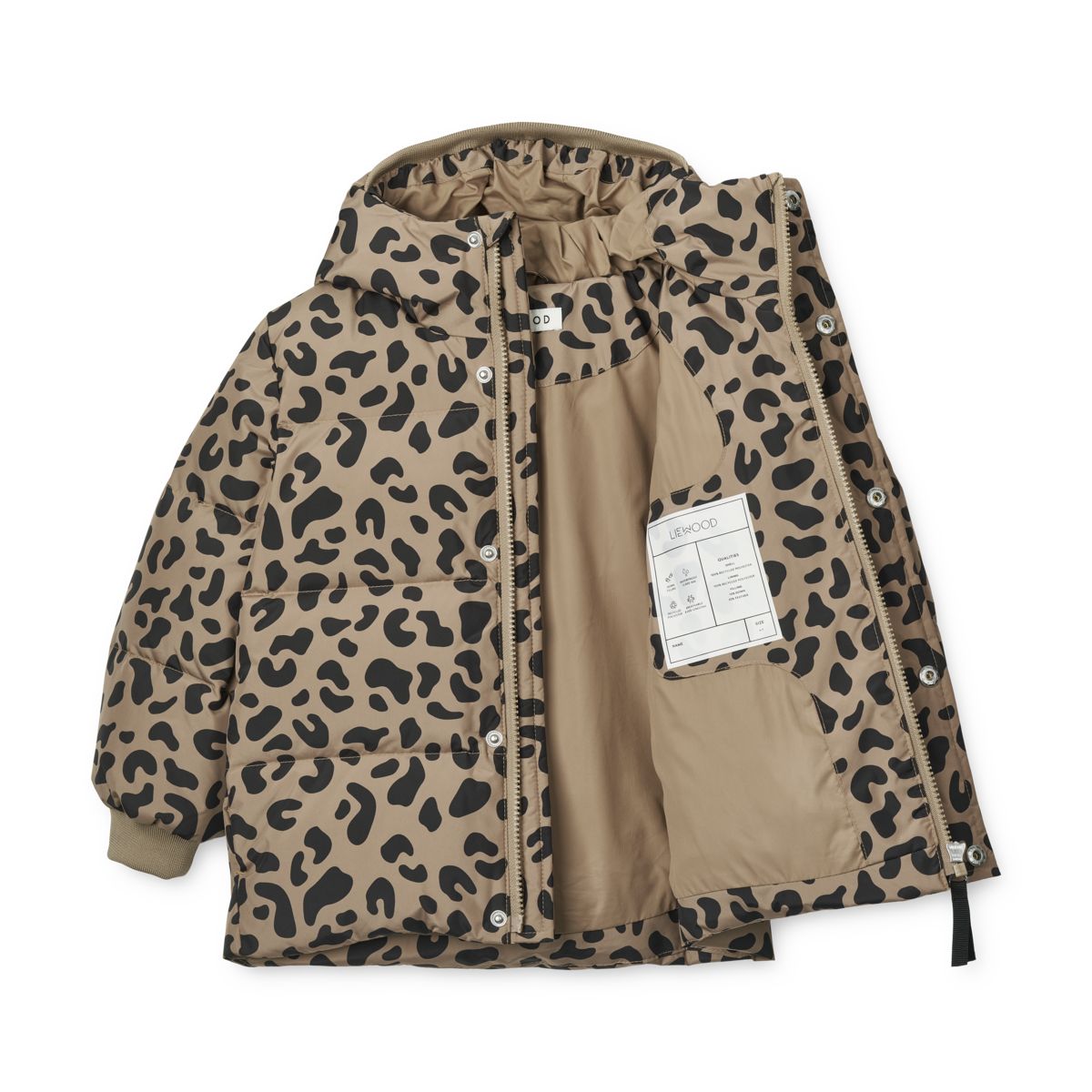 Liewood Palle Puffer-Jacke - Leo oat / Black panther - Jacke