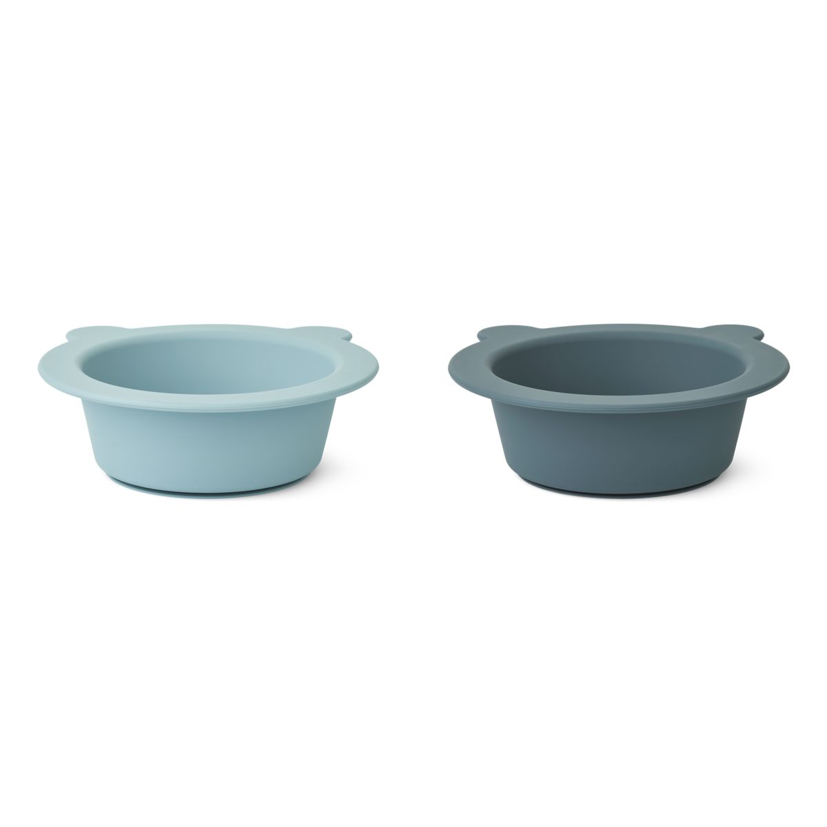 Liewood Peony Schale mit Saugnapf 2er-Pack - Sea blue / Whale blue - Schalen