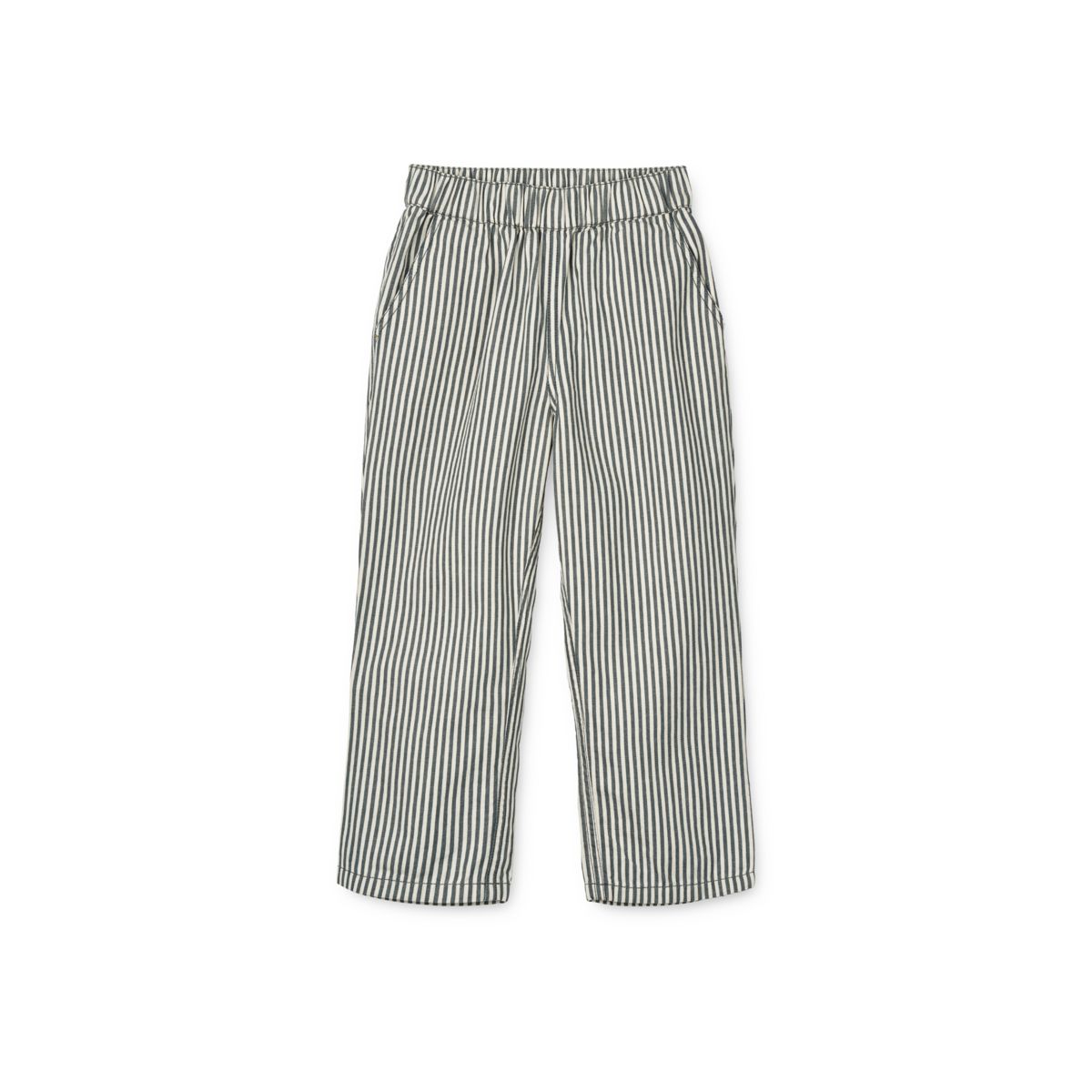 Liewood Harald Baumwollhose mit Streifen - Y/D Stripe Whale Blue / Creme de la Creme - Hose