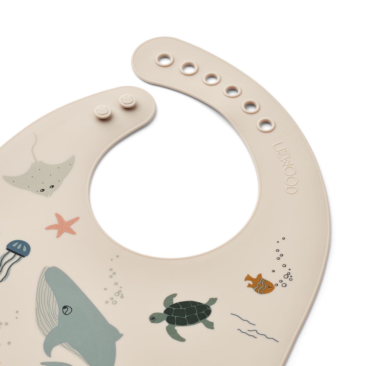 Liewood Tilda Silikon Lätzchen 2er Pack - Sea creature / Sandy - Lätzchen