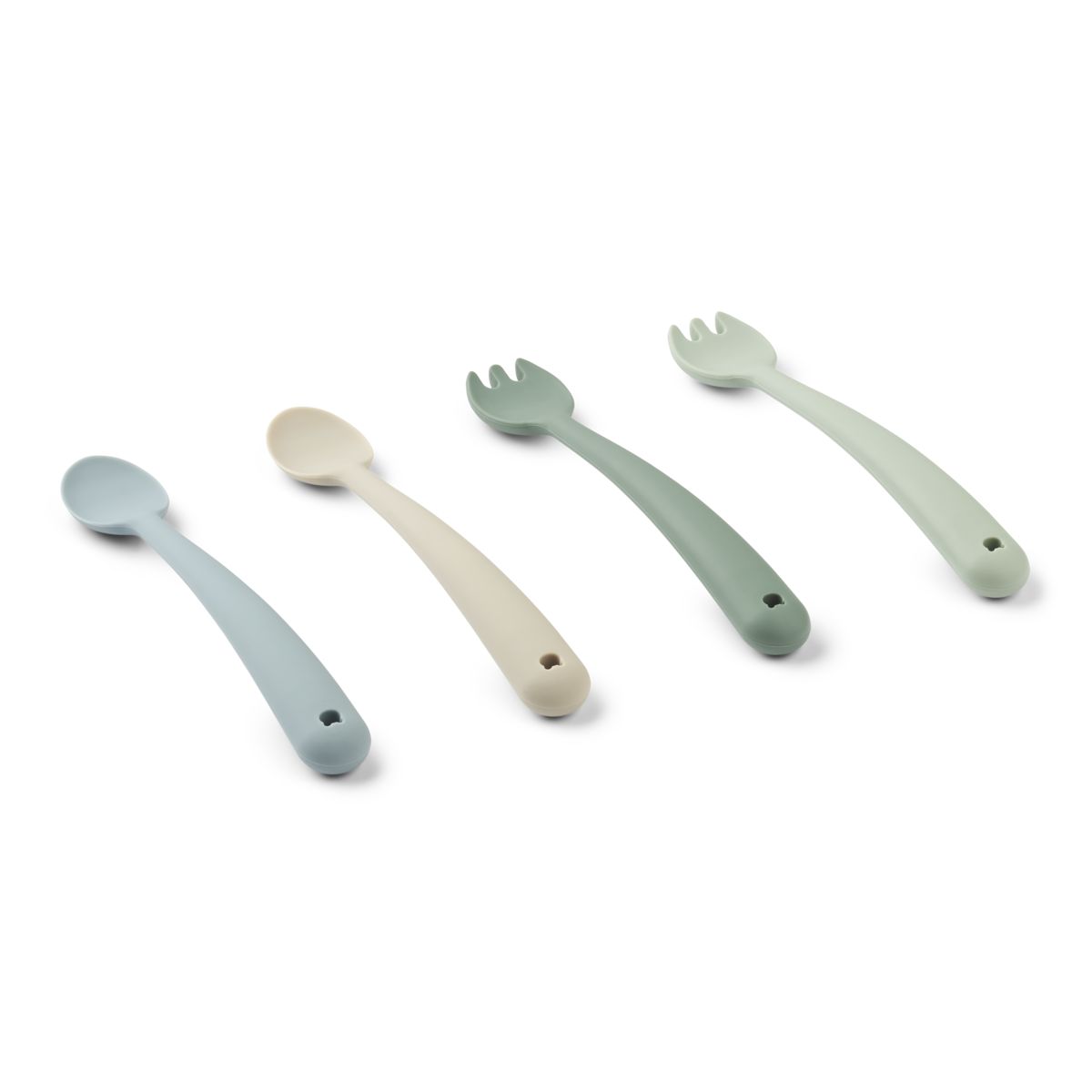 Liewood Shea Esslernset 4er-pack - Dusty mint multi mix - Geschirr satz