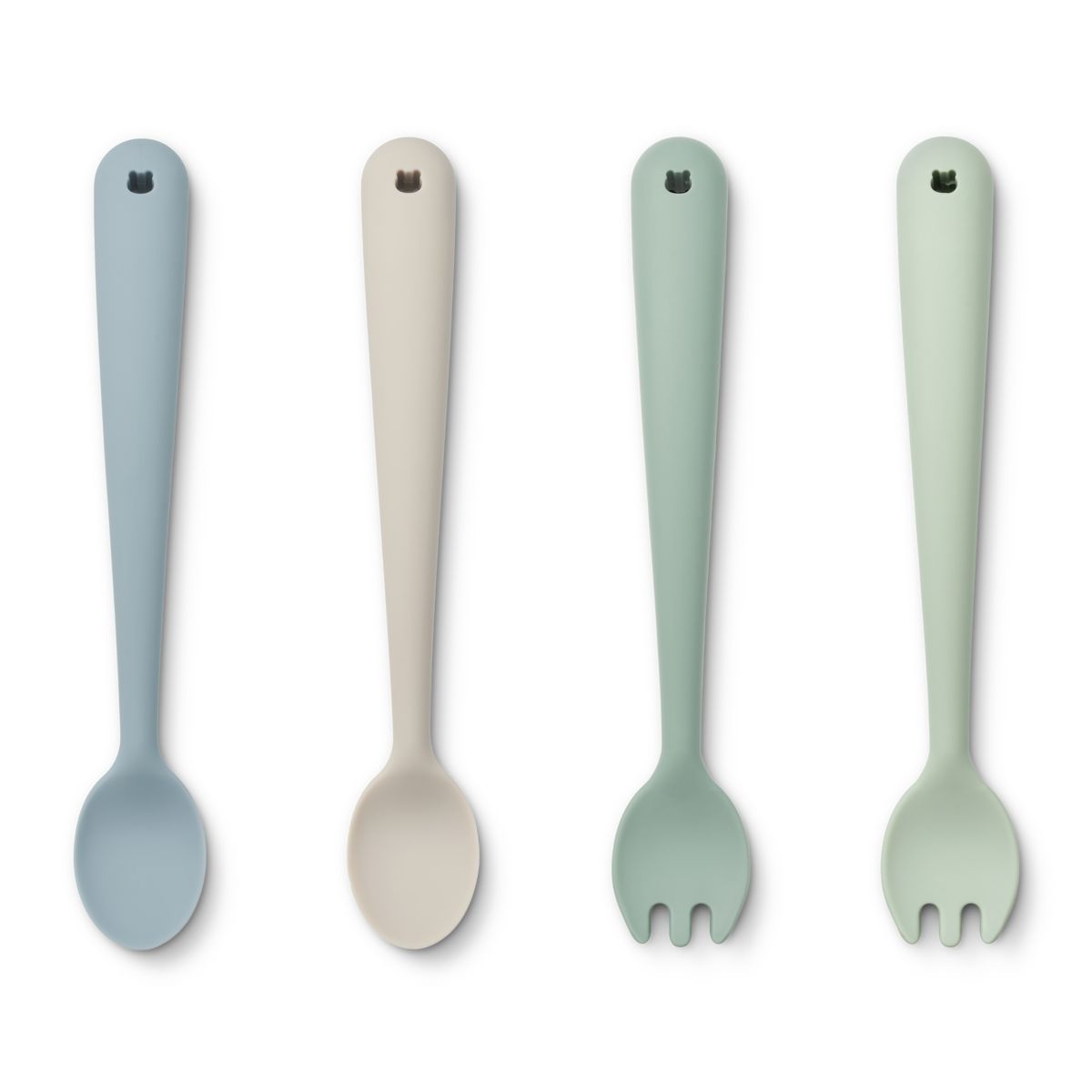 Liewood Shea Esslernset 4er-pack - Dusty mint multi mix - Geschirr satz