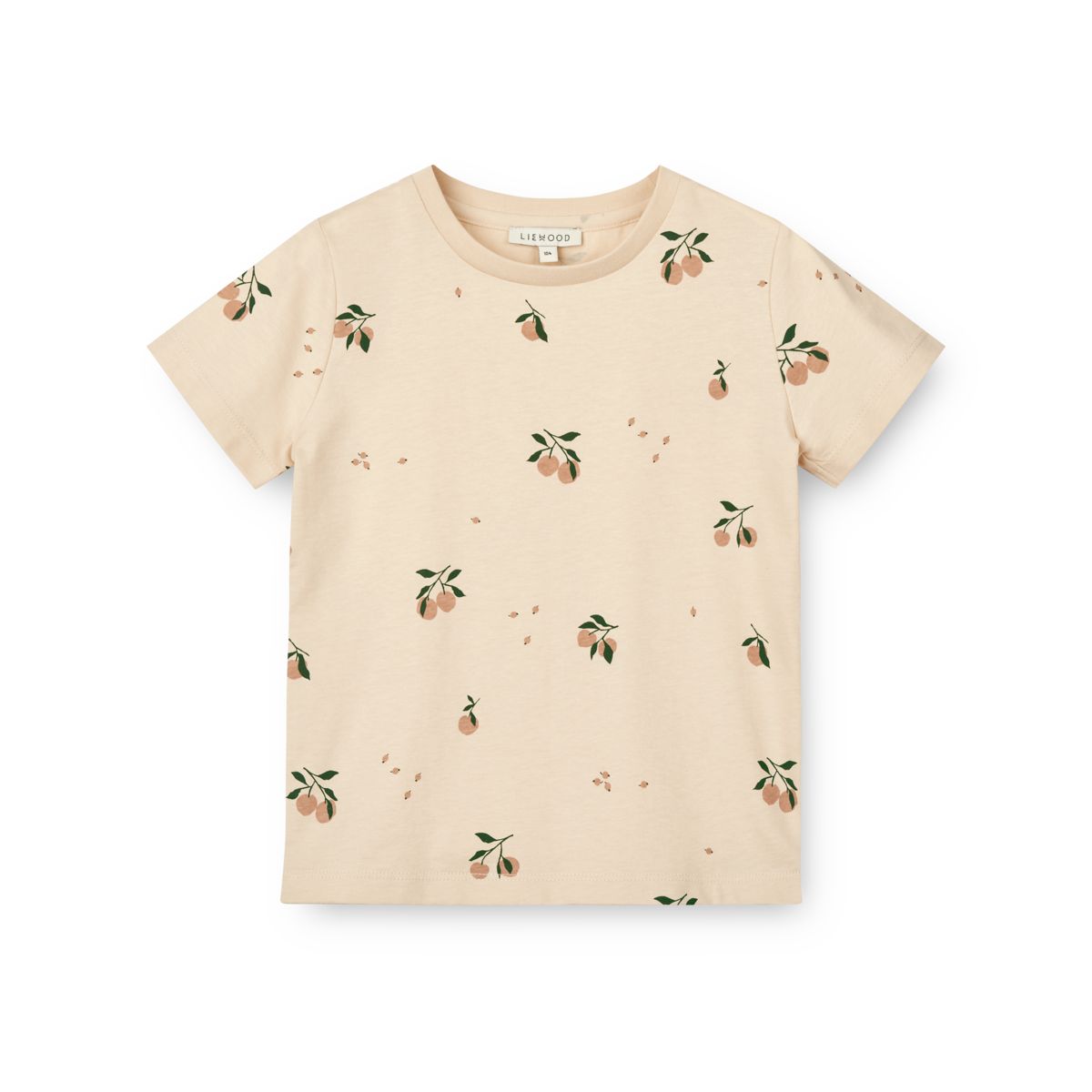 Liewood APIA bedrucktes Kurzarm-T-Shirt - Peach / Sea shell - T-shirt
