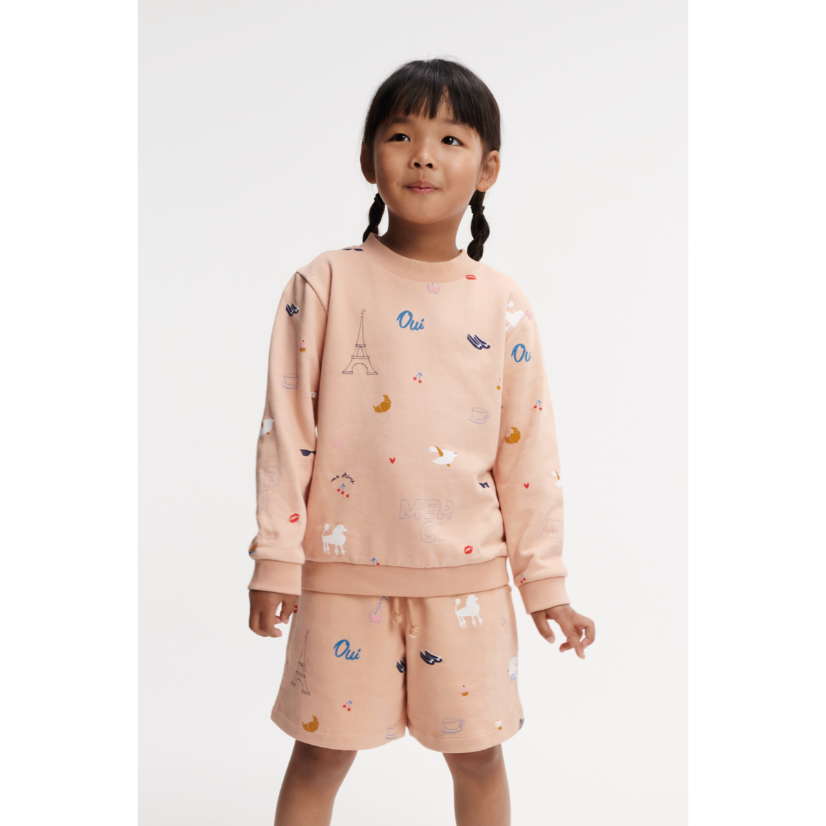 Liewood GRAM Bedruckte Sweatshorts - Paris / Pale tuscany - Shorts