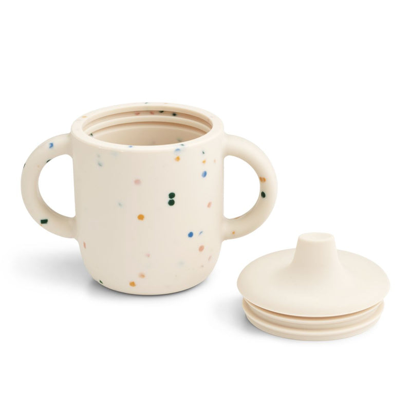 Liewood Neil Silikon Trinklerntasse 150 ml - Splash dots / Sea  shell - Becher
