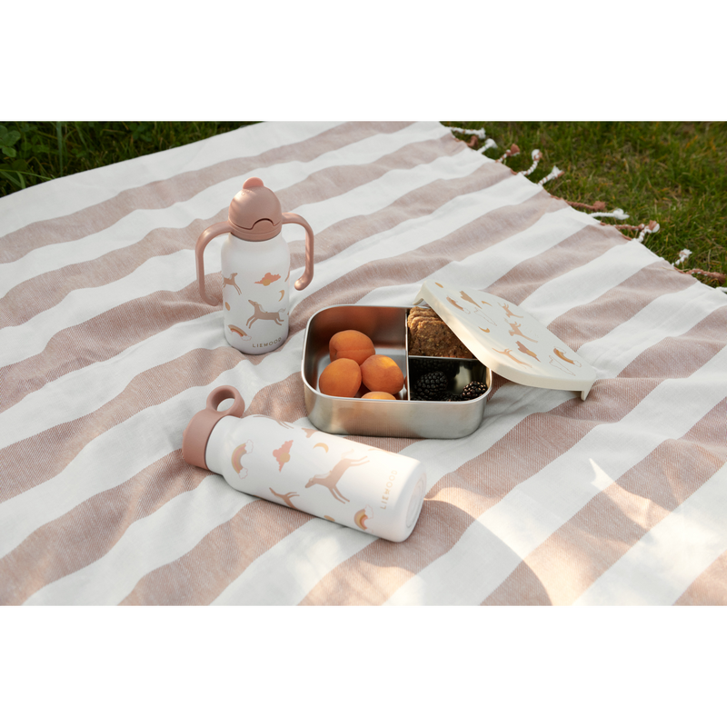 Liewood Arthur bedruckte Lunchbox - Dream / Ecru - Brotdose