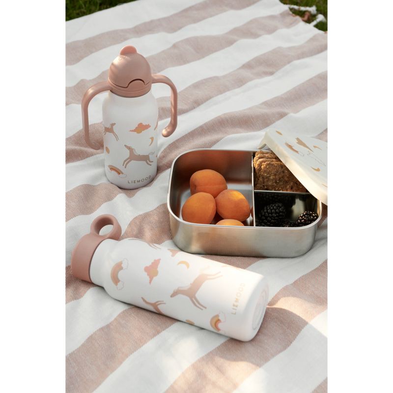 Liewood Arthur bedruckte Lunchbox - Dream / Ecru - Brotdose