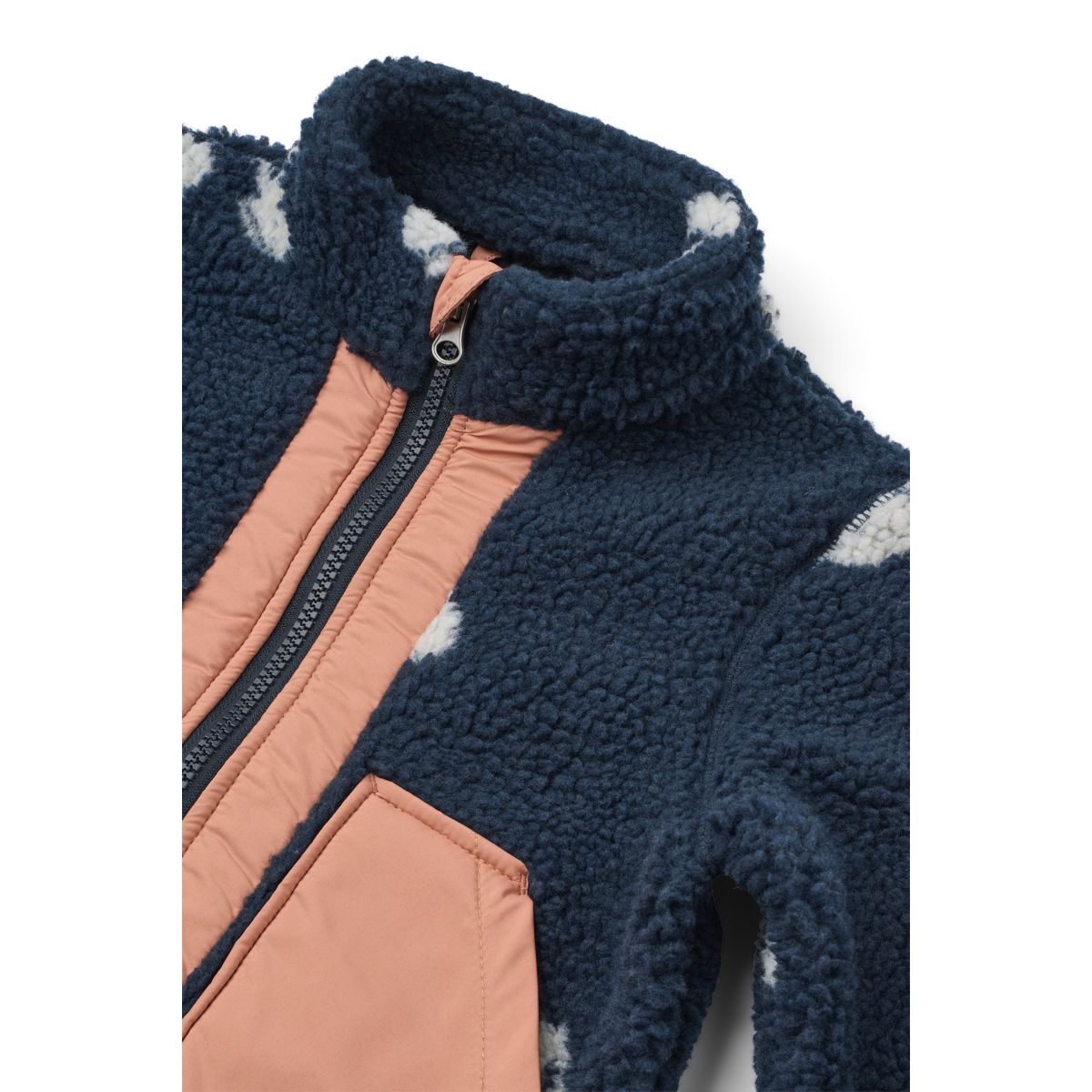 Liewood NOAM Fleecejacke - Cherry blossom / Classic navy - Jacke