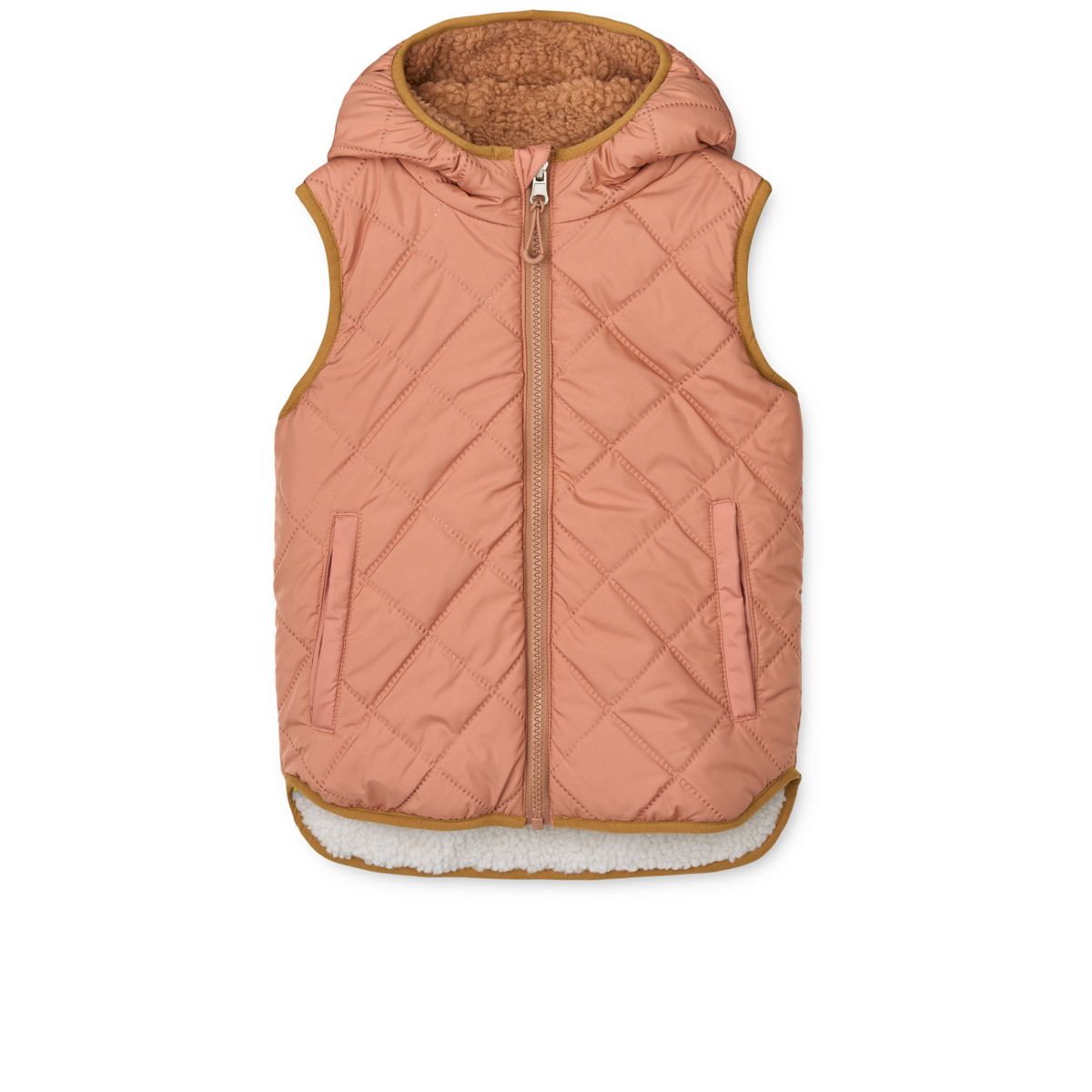 Liewood Diana Reversible Pile Vest - Tuscany rose mix - VEST