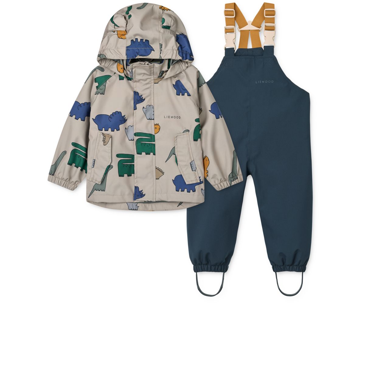 Liewood Manu Rainwear Set - Dinosaurs / Mist - SET
