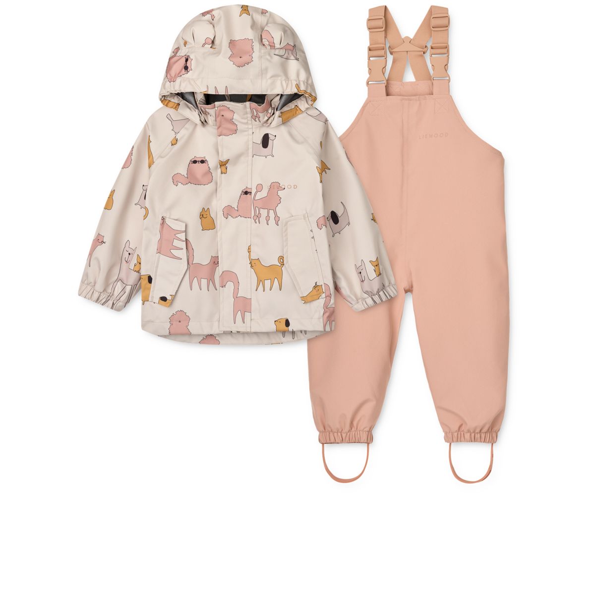 Liewood Manu Rainwear Set - Cats and Dogs / Sandy - SET