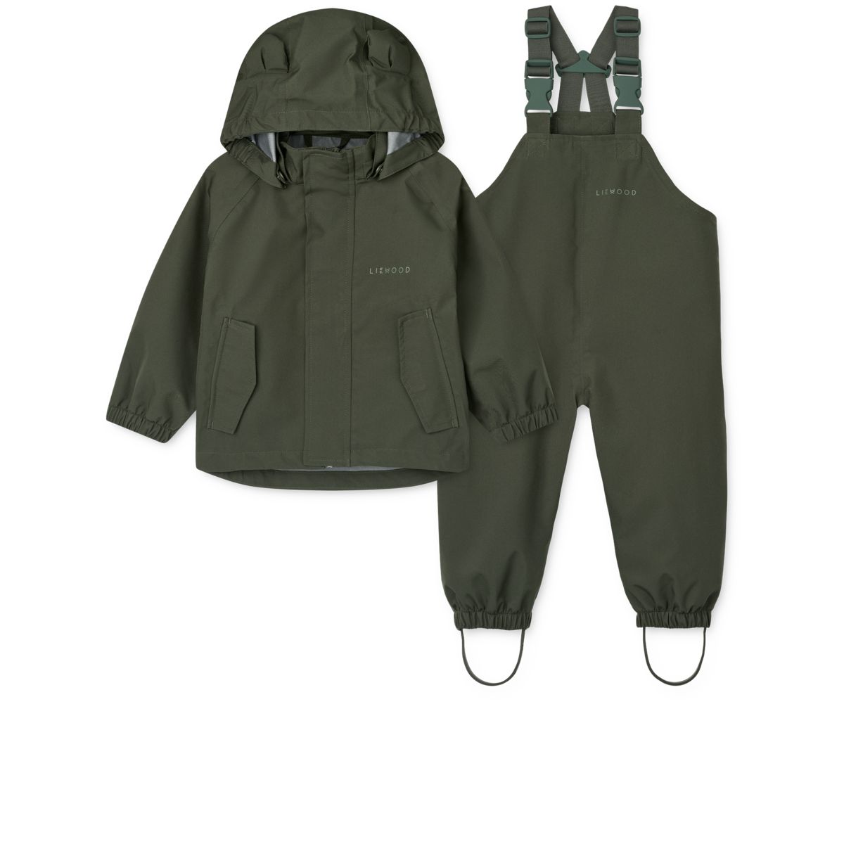 Liewood Manu Rainwear Set - Hunter green - SET