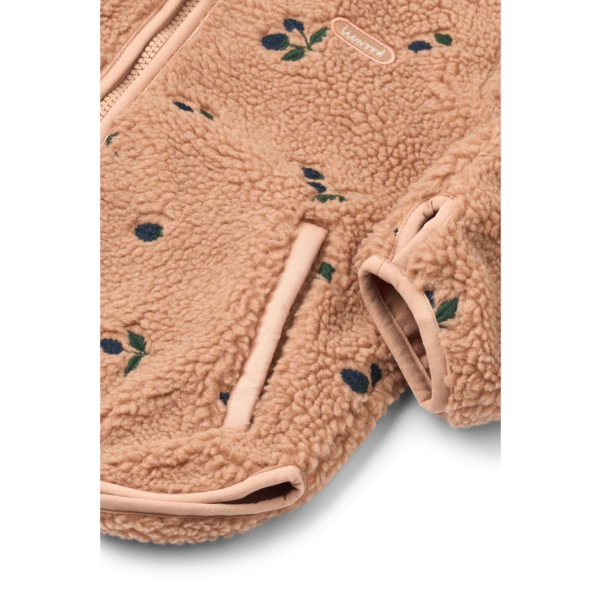 Liewood MARA Fleecejacke - Berry / Pale tuscany / Embroidery - Jacke