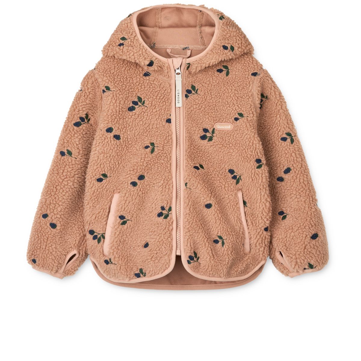 Liewood MARA Fleecejacke - Berry / Pale tuscany / Embroidery - Jacke