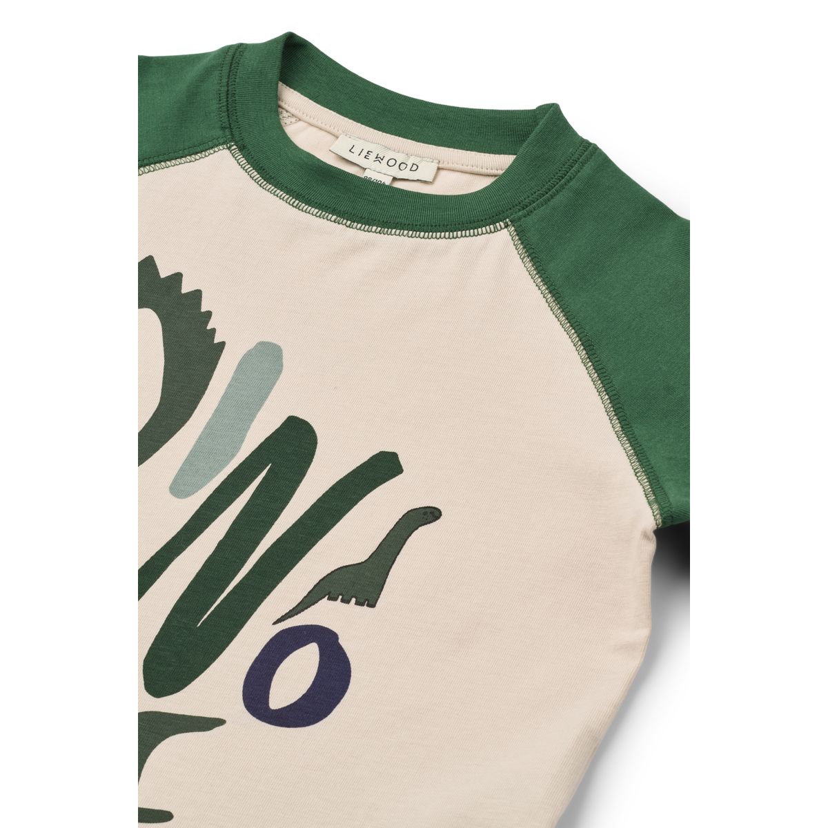 Liewood ELLINGTON Langarm-T-Shirt - Dinomite / Garden green / Sandy - T-shirt
