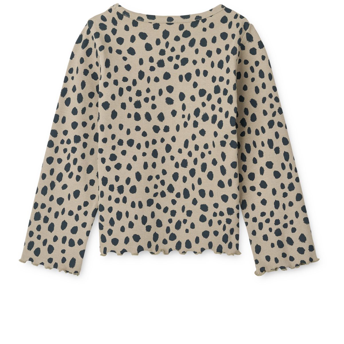 Liewood NIEVE Langarm-T-Shirt aus Ripp - Leo spots / Mist - T-shirt