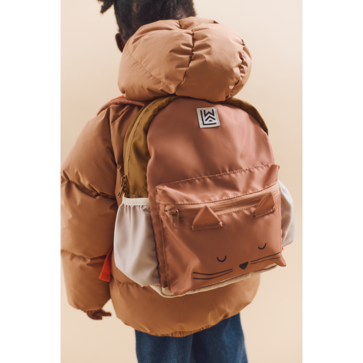 Liewood ANDREAS Katzen-Rucksack - Tuscany rose multi mix - Rucksack