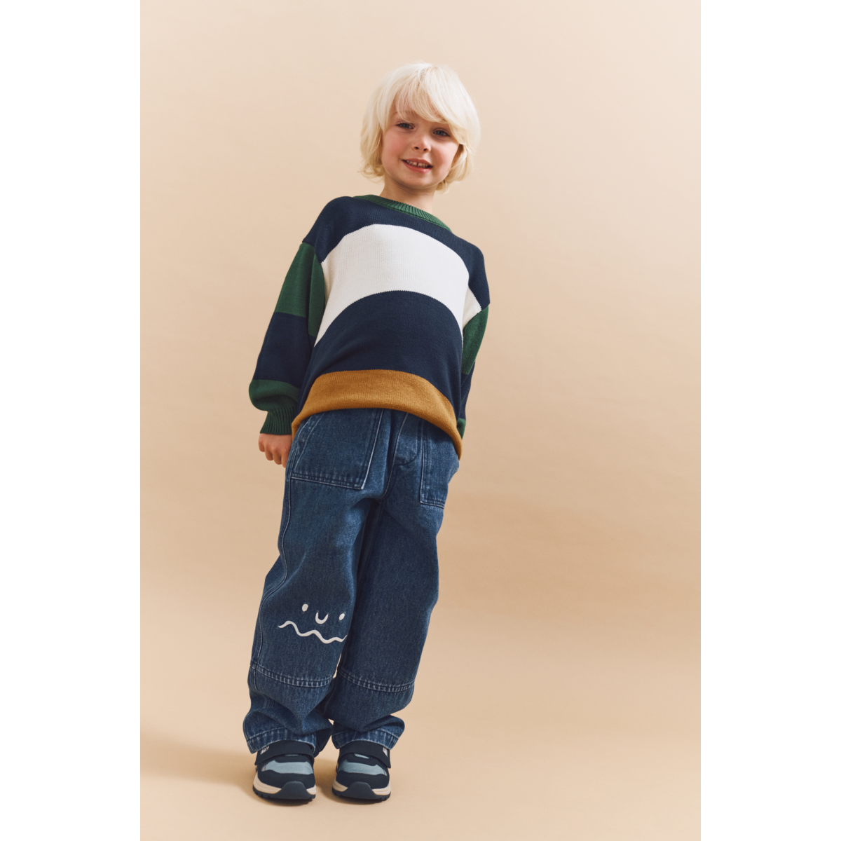 Liewood ORLANE Gestreifter Strickpullover - Classic navy multi mix - Pullover