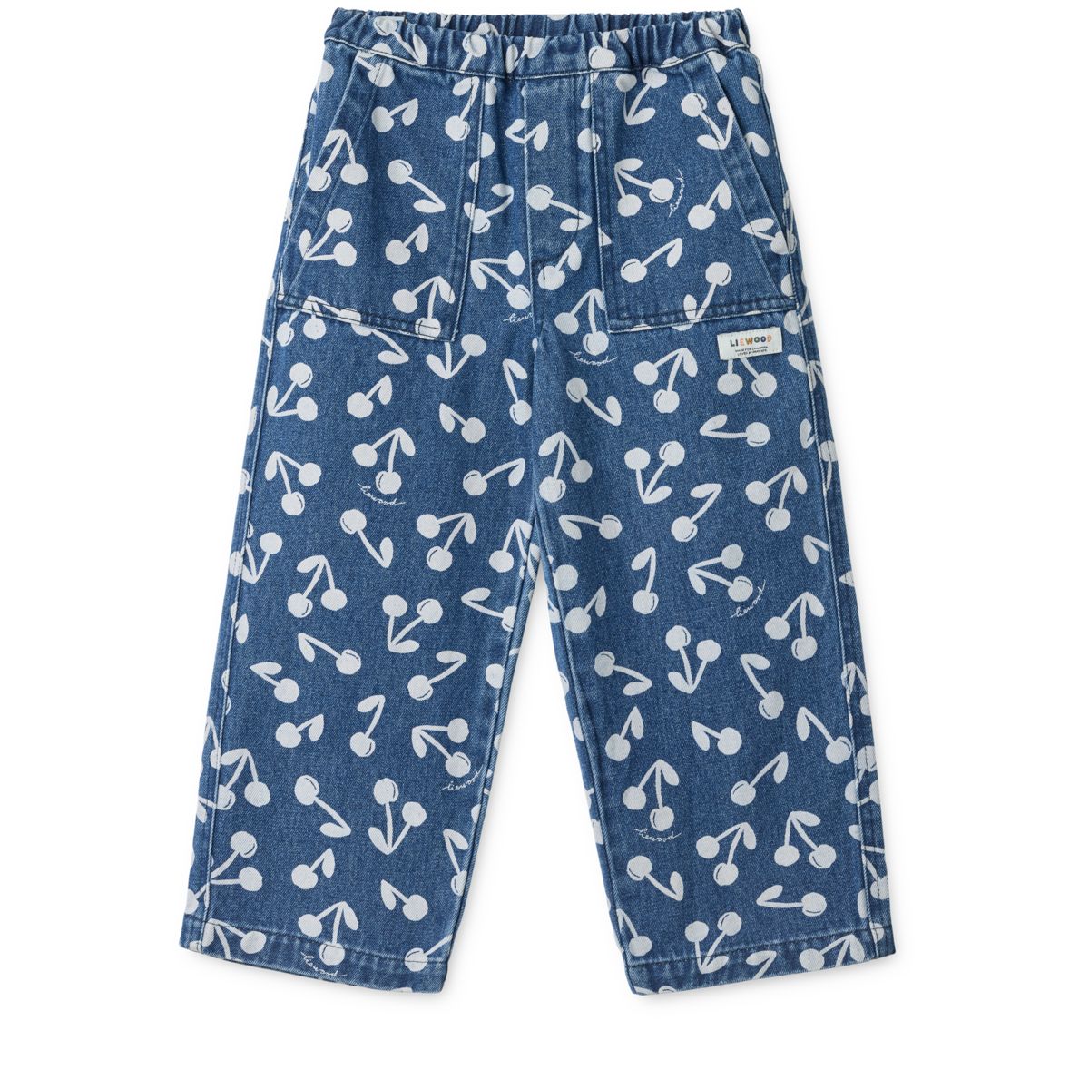 Liewood CESAR Bedruckte Jeanshose - Cherry blossom / Medium blue denim - Hose