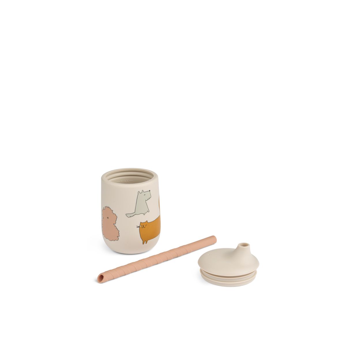 Liewood ELLIS Bedruckter Trinkbecher - Cats and Dogs / Sandy - Becher