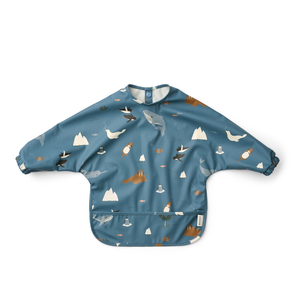 Liewood Merle Printed Cape Bib - Arctic Sea / Ocean view - CAPE BIB