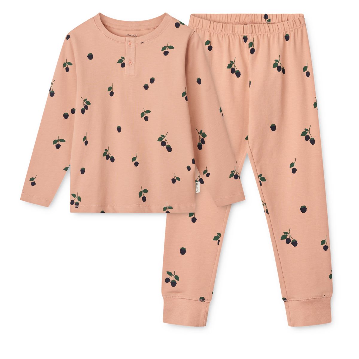 Liewood WILHELM Bedrucktes Pyjama-Set - Mini Berry / Pale tuscany - Pyjama-Set