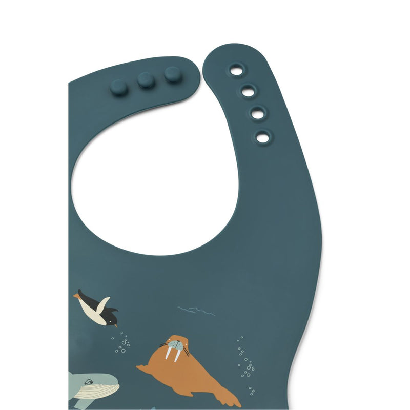 Liewood EMBER Bedruckte Lätzchen, 2er-Pack - Arctic Sea / Ocean view - Lätzchen
