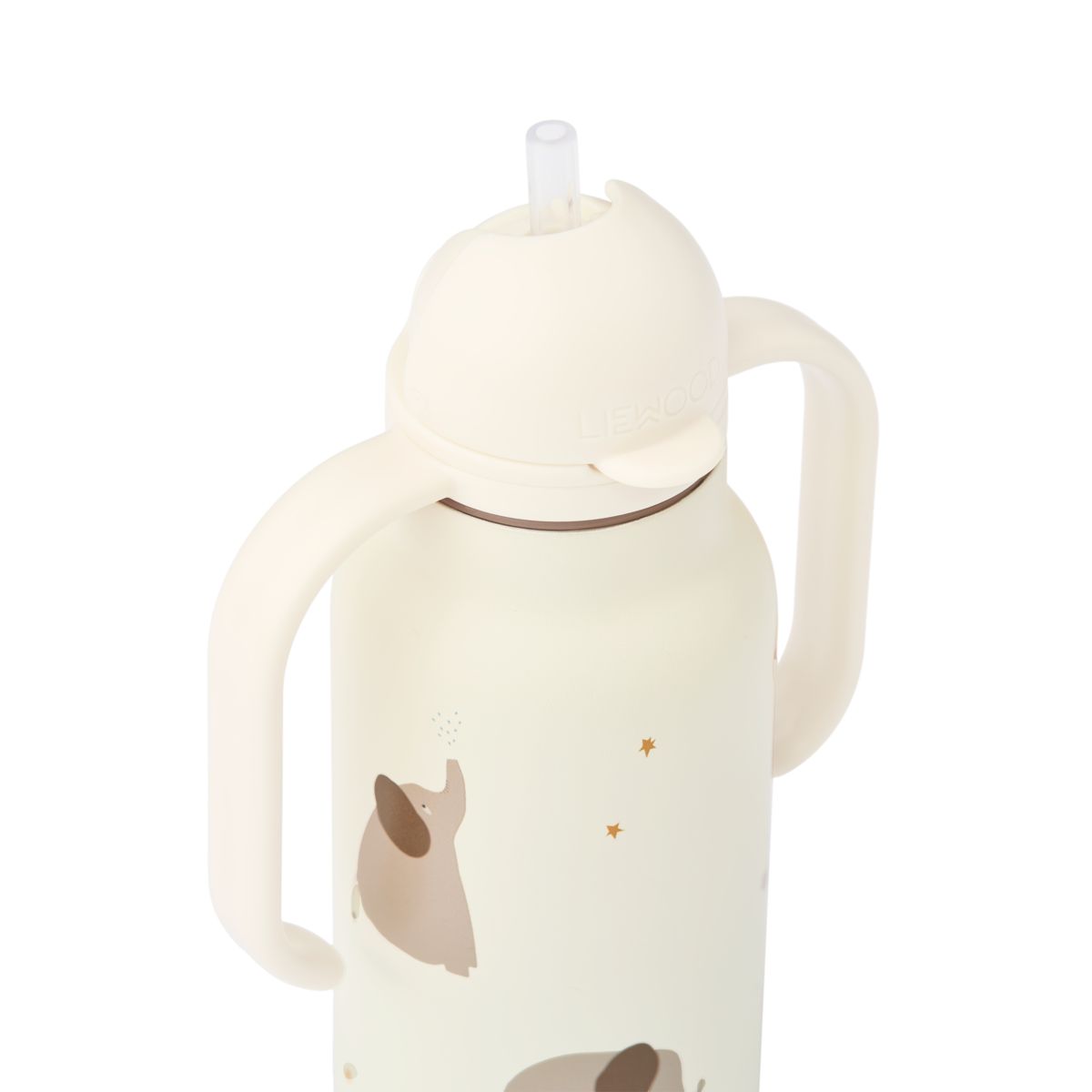 Liewood KIMMIE Bedruckte Flasche 250 ml - Elephant / Creme de la creme - Wasserflasche