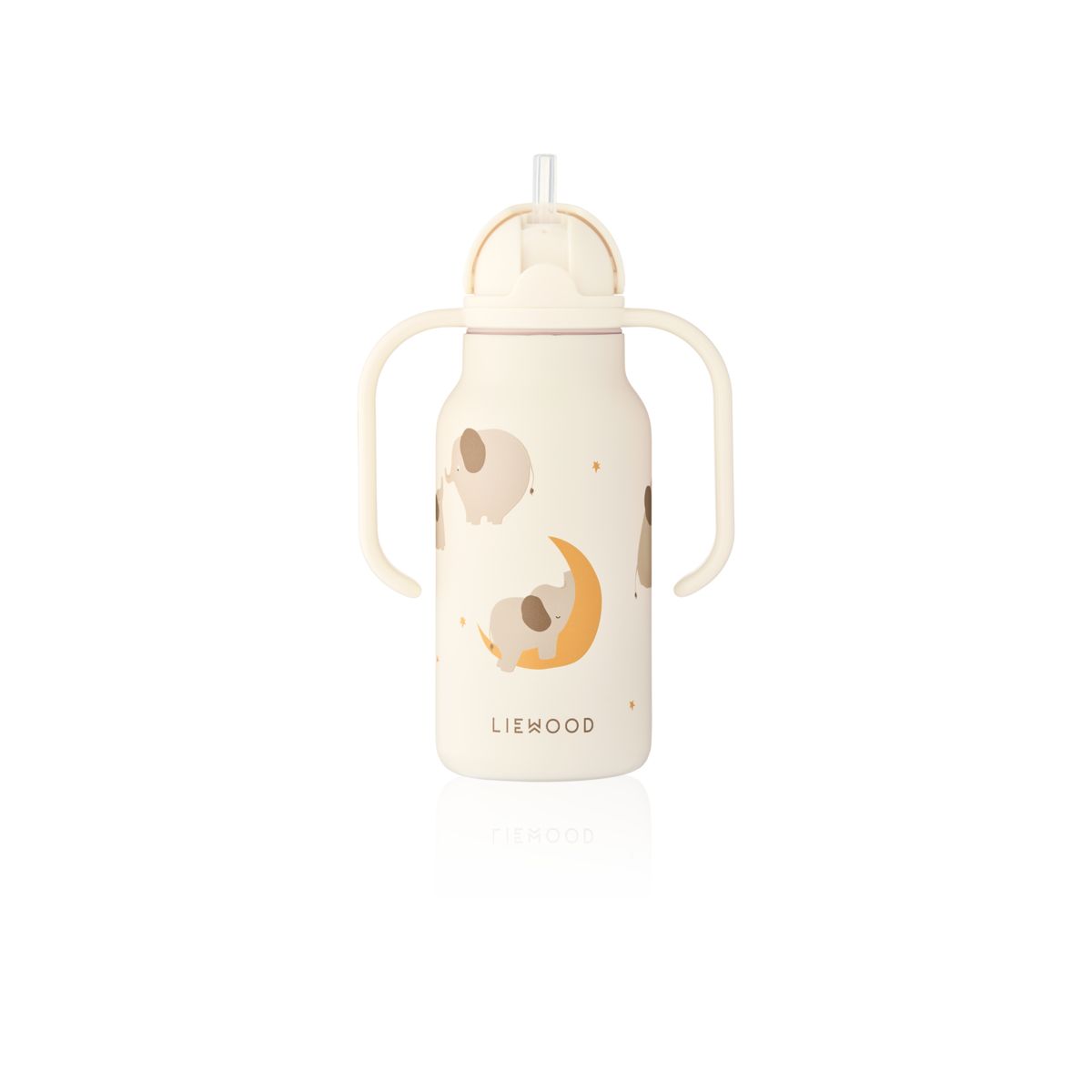 Liewood KIMMIE Bedruckte Flasche 250 ml - Elephant / Creme de la creme - Wasserflasche