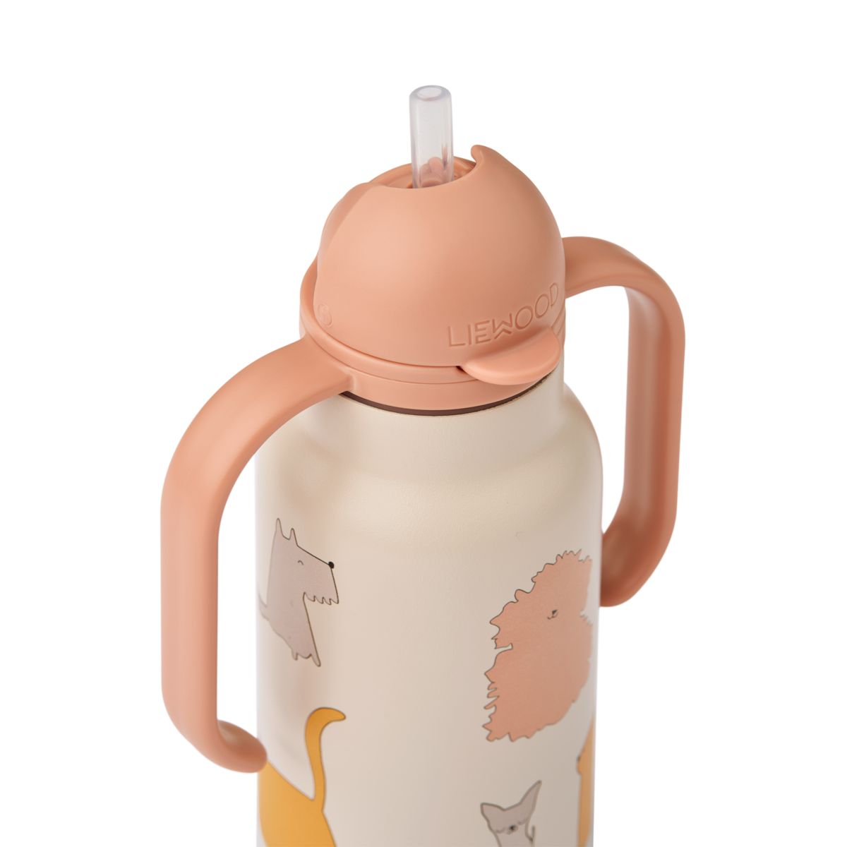 Liewood KIMMIE Bedruckte Flasche 250 ml - Cats and Dogs / Sandy - Wasserflasche
