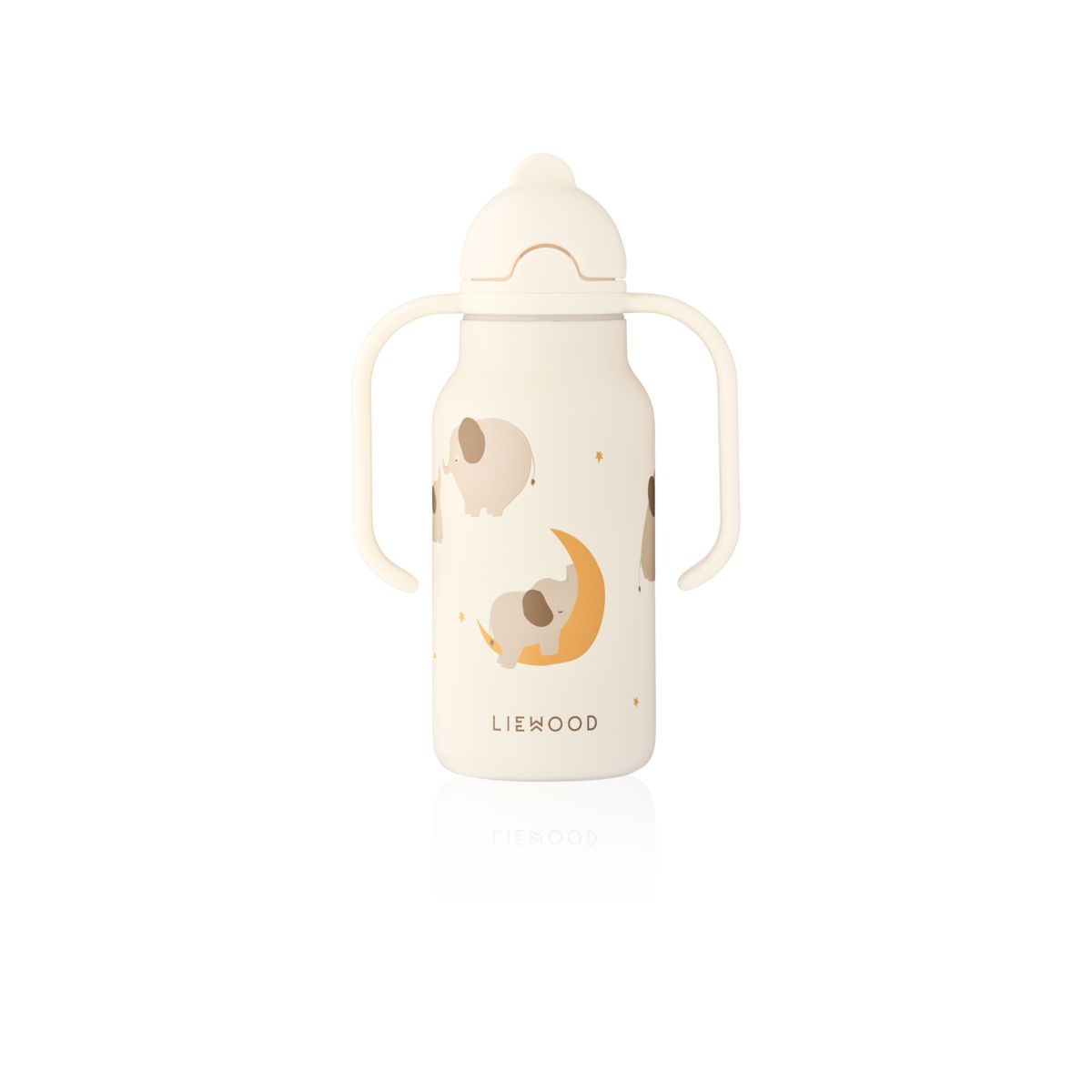 Liewood KIMMIE Bedruckte Flasche 250 ml - Elephant / Creme de la creme - Wasserflasche