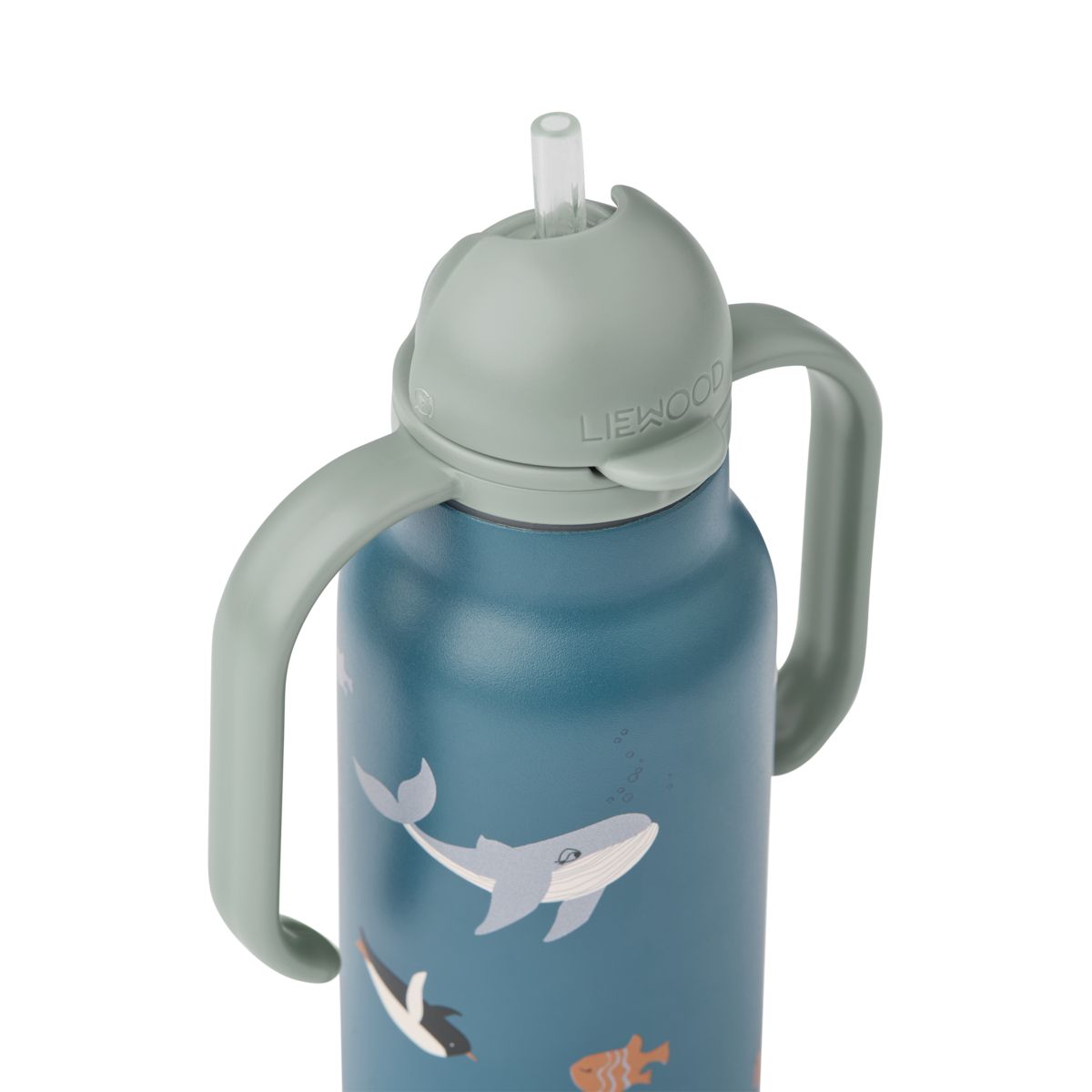 Liewood KIMMIE Bedruckte Flasche 250 ml - Arctic Sea / Ocean view - Wasserflasche