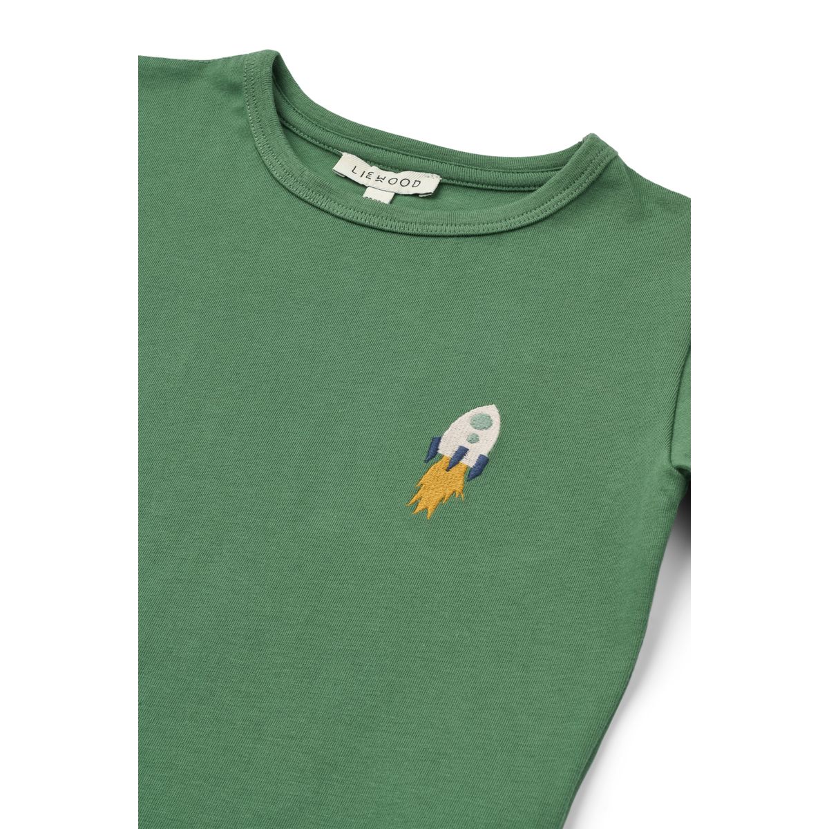 Liewood APIA Langarm T-Shirt - Love my planet / Dusty ivy multi mix - T-shirt