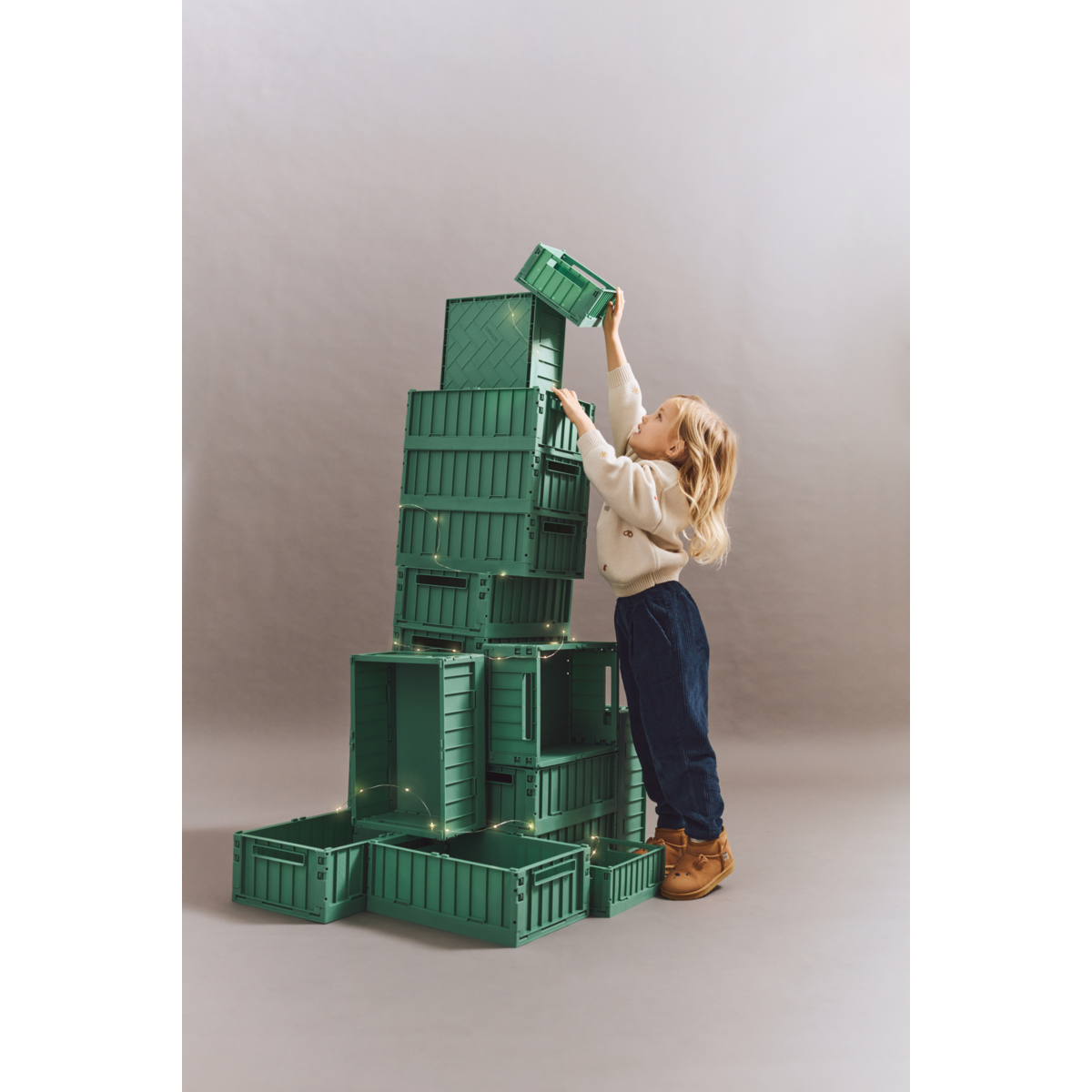 Liewood WESTON Aufbewahrungsbox Medium, 2er-Pack - Dusty ivy - Aufbewahrungsbox