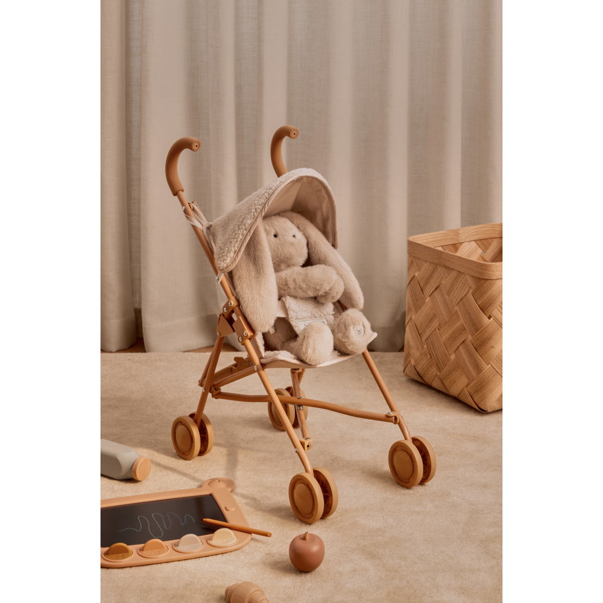 Liewood Elsie Pile Doll Stroller - Sandy - PRETEND PLAY
