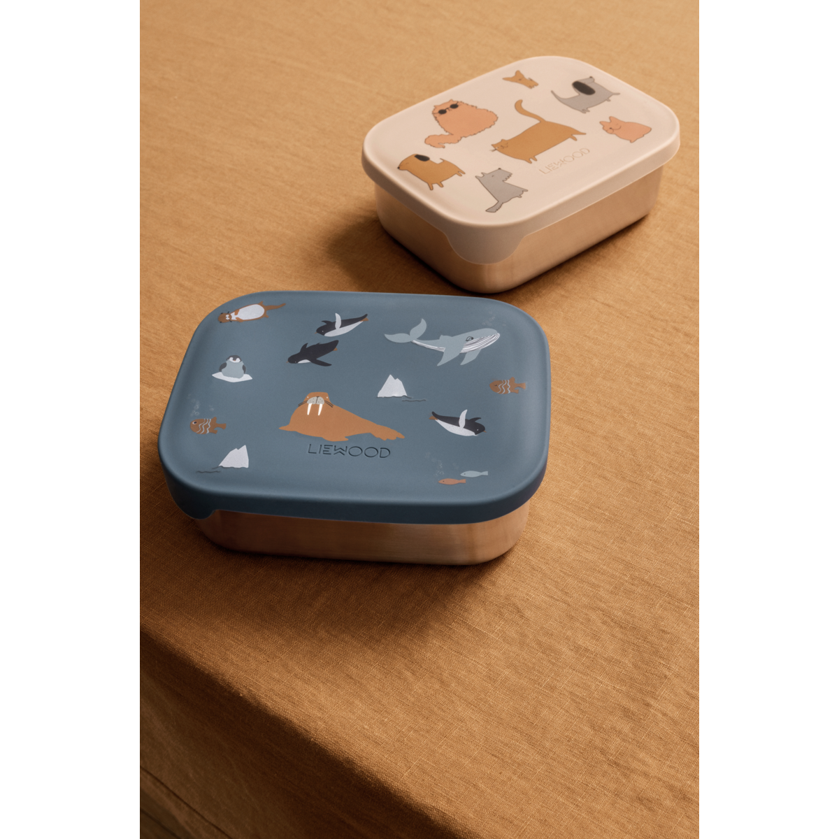 Liewood ARTHUR Lunchbox - Cats and Dogs / Sandy - Brotdose