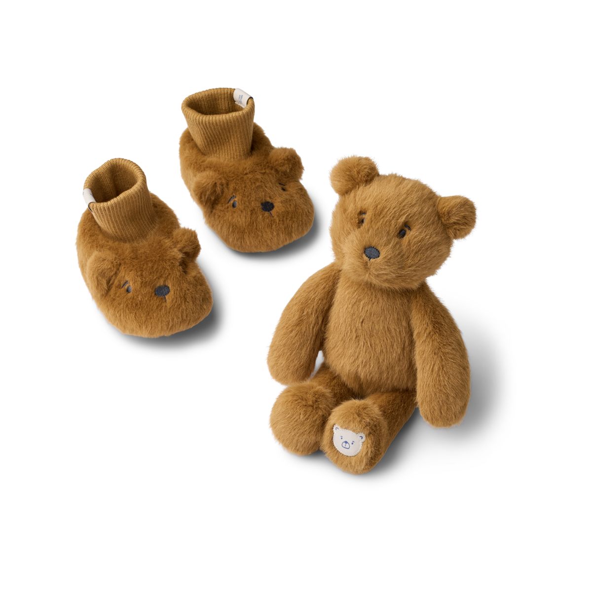 Liewood BASIM Plüsch-Baby-Geschenkset - Golden caramel - Polaires